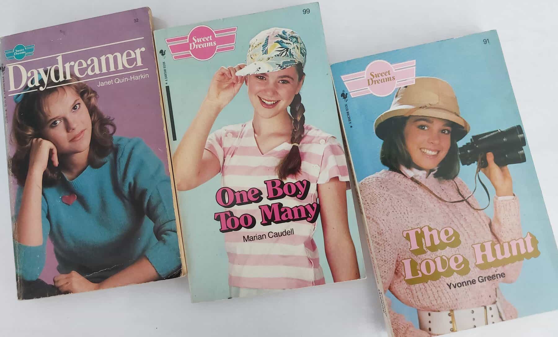 SWEET DREAMS SERIES:  Three books in one pack.  Daydreamer(32)  The Love Hunt (91)  One Boy Too Many (99)