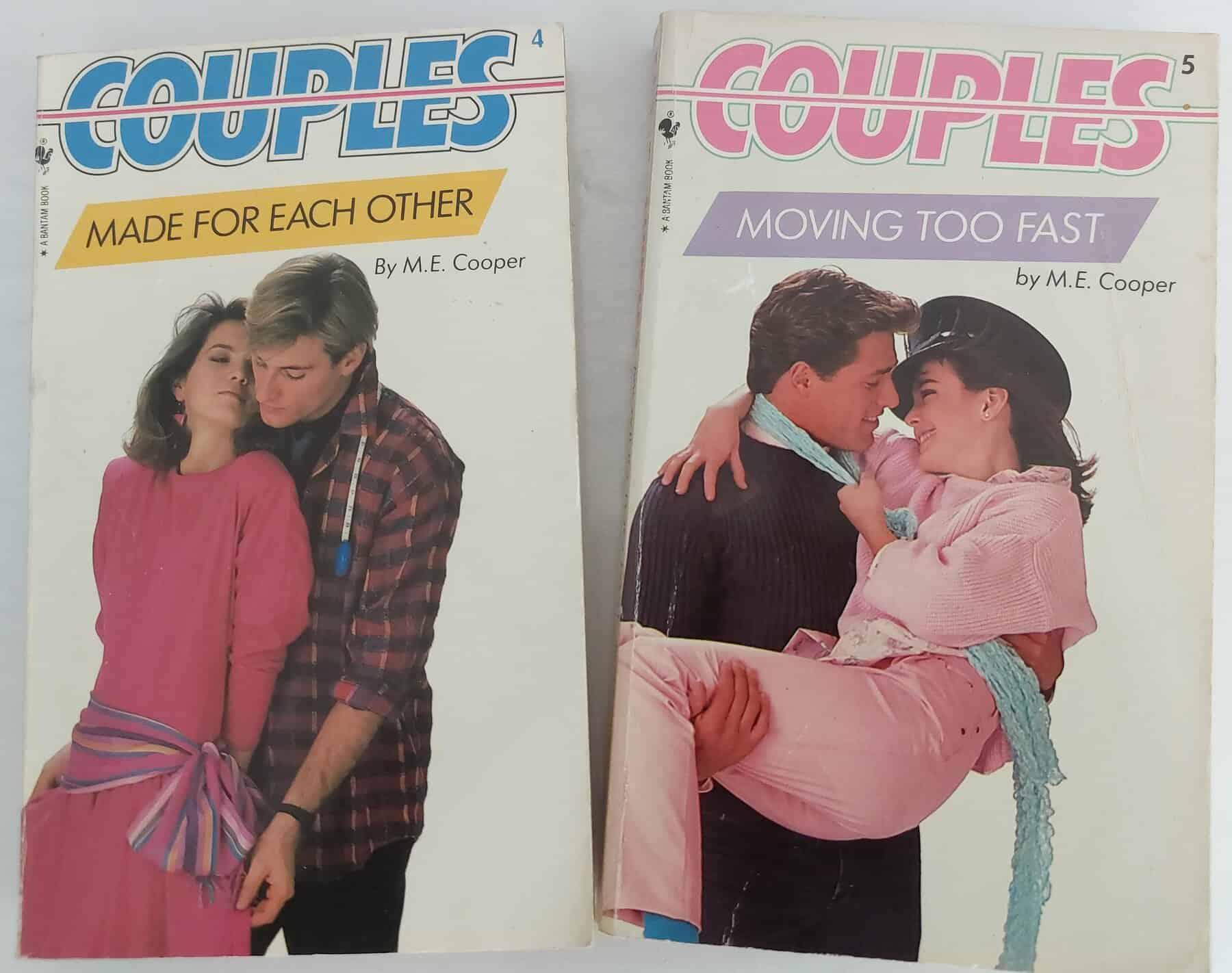 COUPLE SERIES by M.E. Cooper:  Moving Too Fast (5) &amp; Made For Each Other.(4)