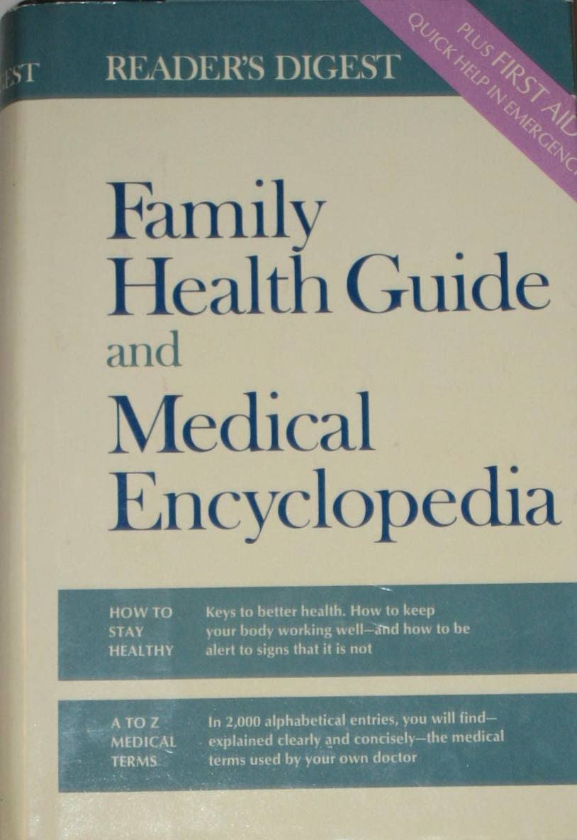 Reader's digest family health guide and medical encyclopedia