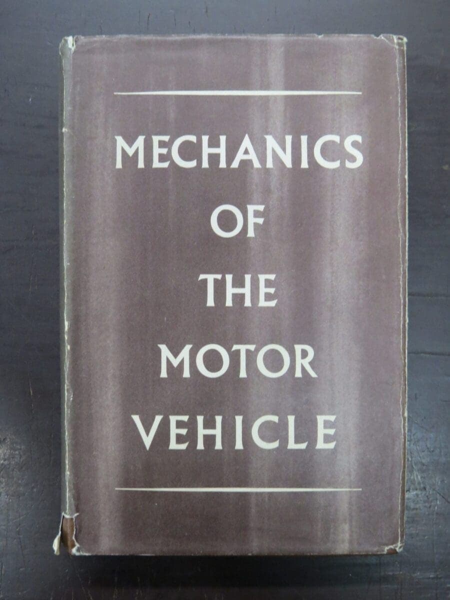 Mechanics of the Motor Vehicle, Technical Correspondence School, New Zealand Department of Education